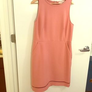 LOFT NWT pink dress with pockets! Work wedding 14